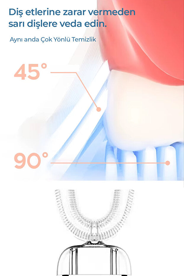 Pieron® Şarjlı 360° Diş Fırçası