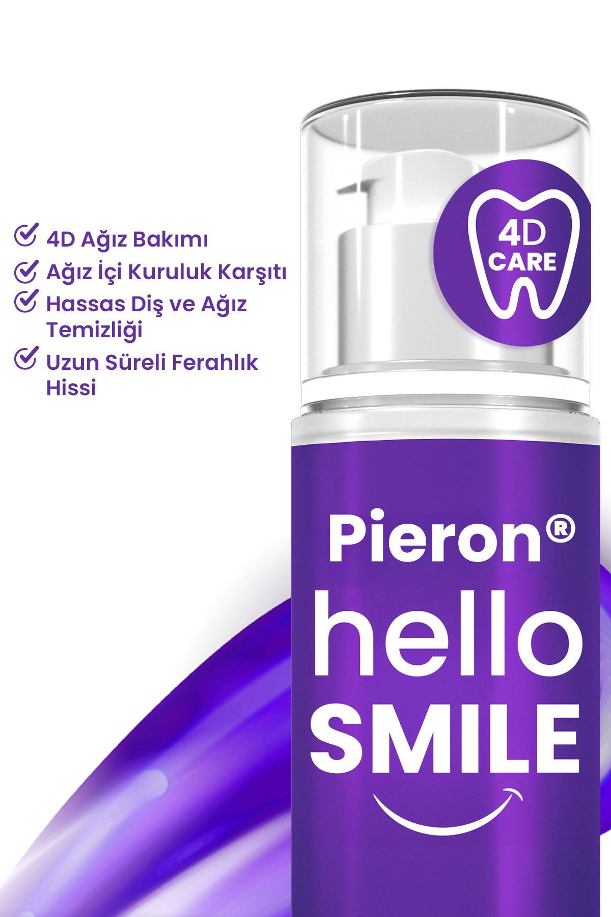 Pieron® 4D Hello Smile Beyazlatıcı Diş Jeli